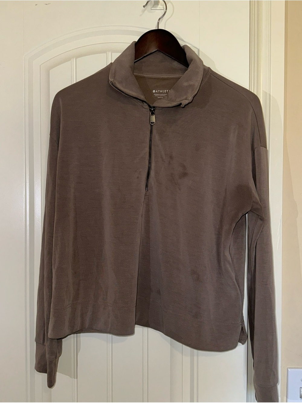 Athleta Seasoft Quarter Zip Sweatshirt M